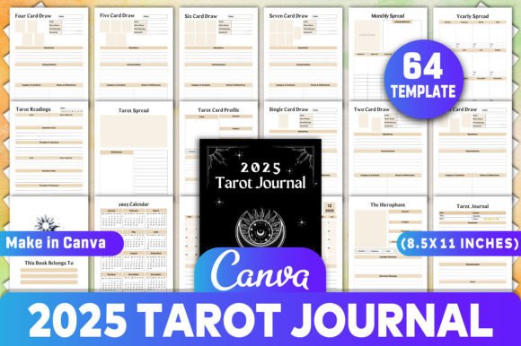 2025 Tarot Journal Canva KDP Interiors: A Comprehensive Guide to Customizable Spiritual Planning