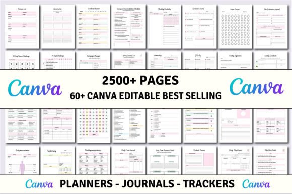 60 Editable Canva Planners Templates: A Comprehensive Guide to Organizing Your Life