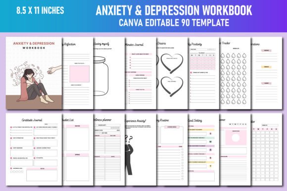 Anxiety Depression Workbook Canva KDP: A Practical Tool for Daily Mental Wellness