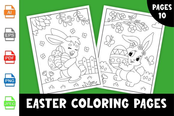 Easter Coloring Pages for Kids Vol-3