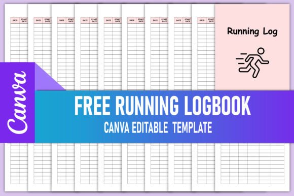 Free Running Logbook Canva KDP Interiors