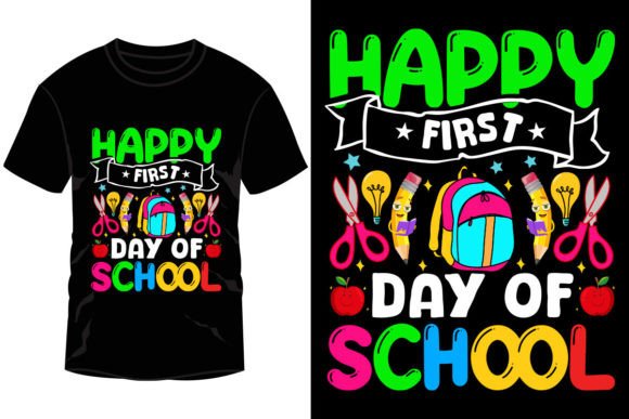 Happy First Day of School - Vector