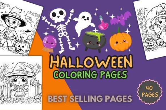 Happy Halloween Coloring Pages for Kids
