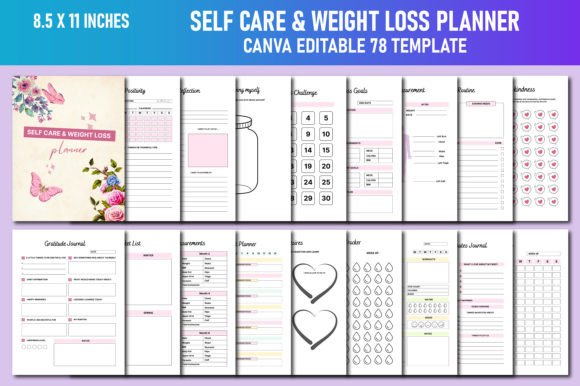 Self Care Weight Loss Planner Canva: A Comprehensive Guide