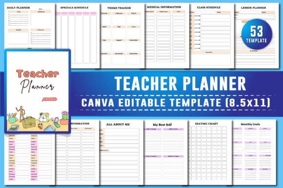 Teacher Planner Canva KDP Interiors: A Versatile Tool for Educators and Creators