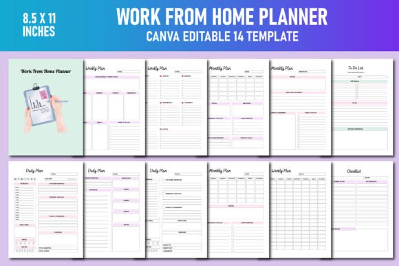 Work from Home Planner Canva KDP: A Practical Tool for Remote Productivity